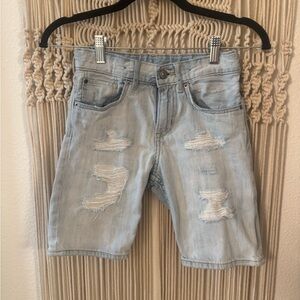 H&M Light Blue Slim Fit Denim Shorts